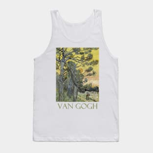 Pine Trees Against an Evening Sky by Vincent van Gogh Tank Top
